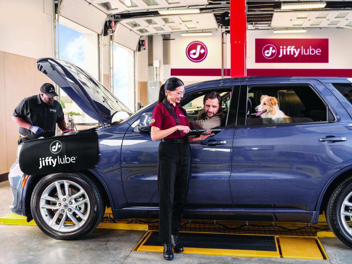 Service advisor explaining results
